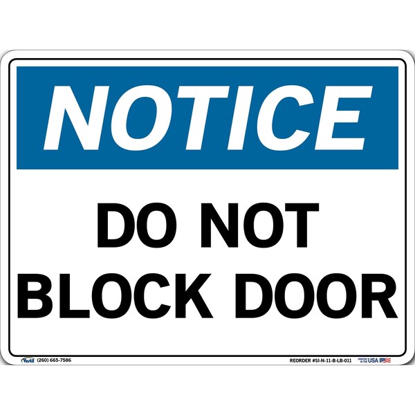 Vinyl Label Sign, 9-1/2" Height, 12-1/2" Width, Vinyl Label, Rectangle, English